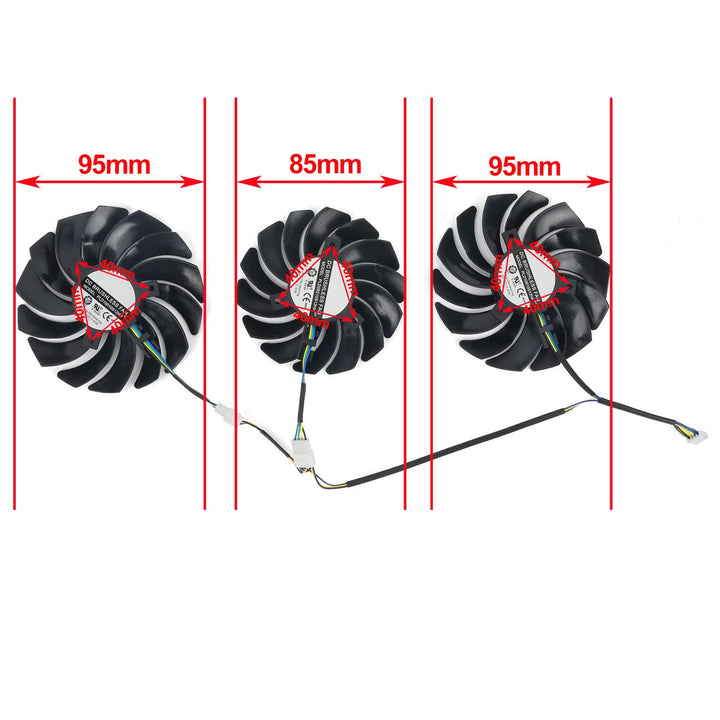 95mm PLD10010B12HH Cooler Fan Replacement for MSI GTX 1080 TI GAMING X TRIO Graphics Card Cooling Fans
