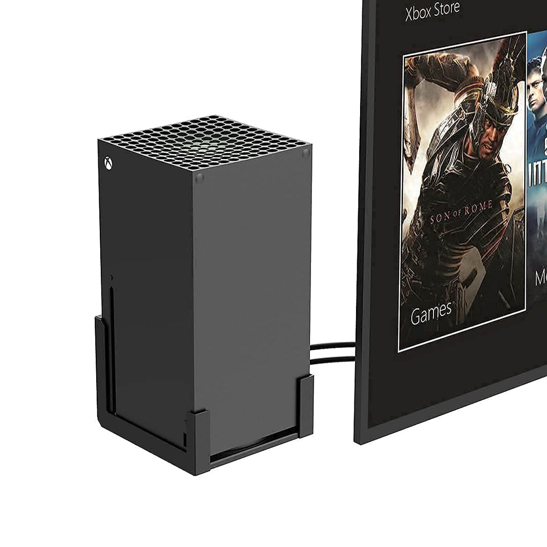 Wall Mount Holer for Xbox Series X,All Metal Vertical Hanging On Wall with Power Botton Left/Right,Wall Shelf Bracket for XSX