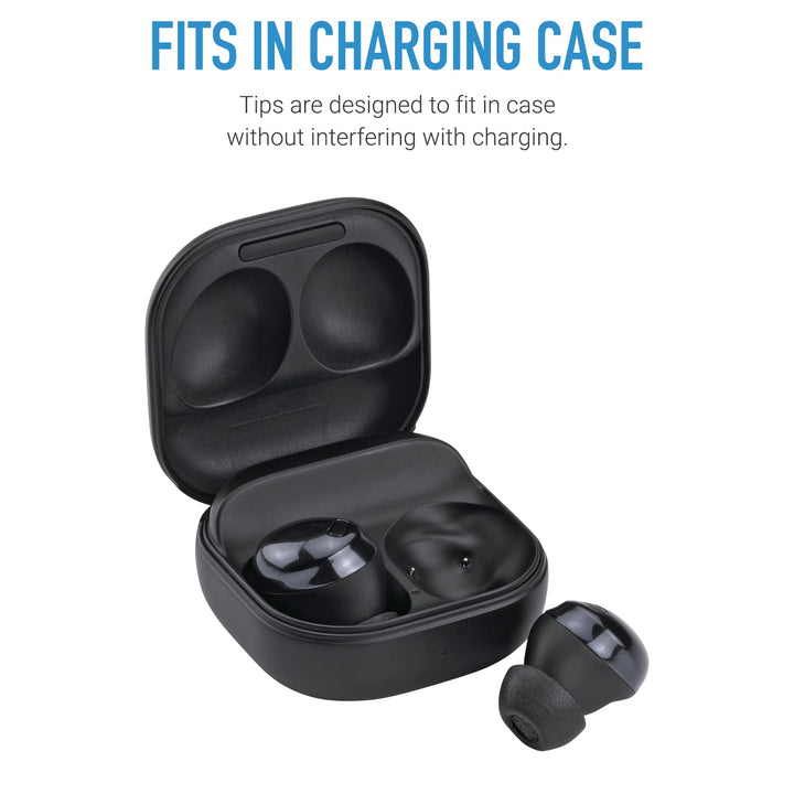 Comply Foam Ear Tips Designed for Samsung Galaxy Buds Pro, Assorted S, M & L, 3 Pairs - Ultimate Comfort, Unshakeable Fit, Memory Foam Earbud Tips, Earbud Replacement Tips, Made in the USA