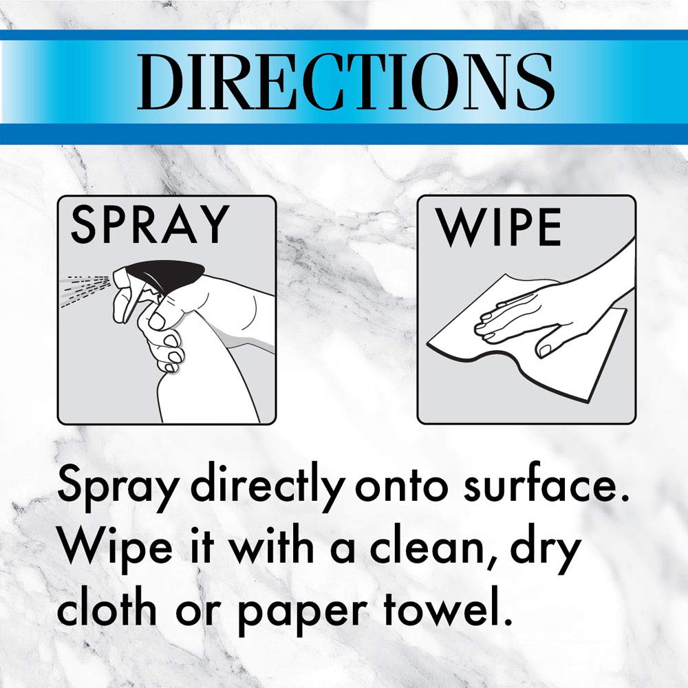 Quartz Cleaner and Polish - 24 Ounce with Microfiber Cloth - Clean and Shine Your Quartz Countertops Islands and Stone Surfaces with UV Protection