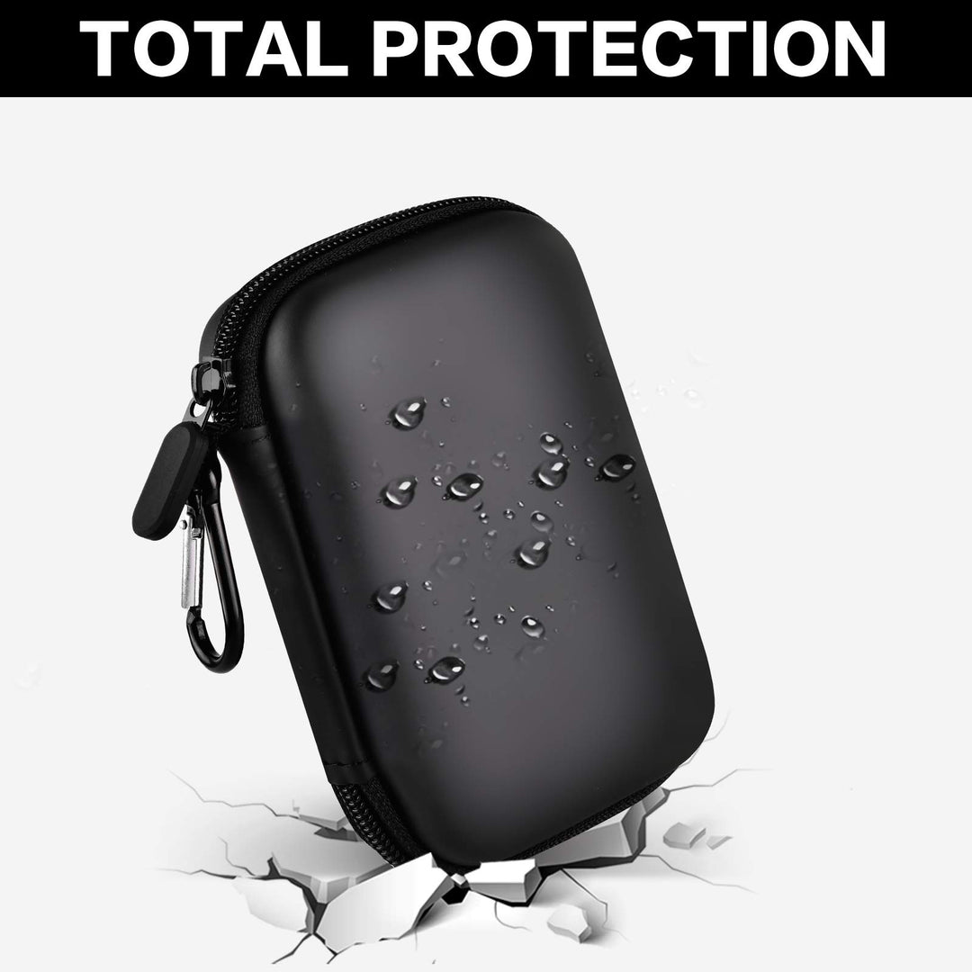Case Compatible with Samsung T7/ T7 Touch Portable SSD 1TB 2TB 500GB USB 3.2 External Solid State Drive, Travel Carrying Storage Organizer Fits for USB Cables and More Accessories (Black)