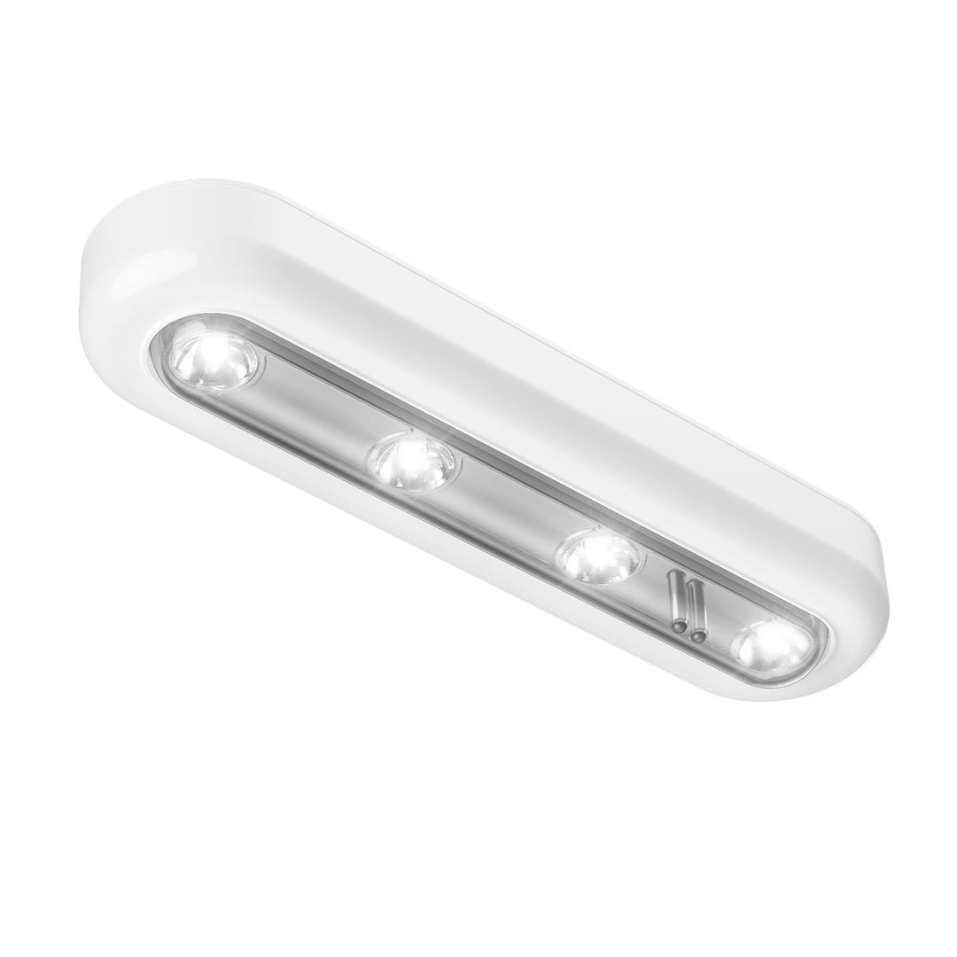 Closet Lights, Touch Light, 4 LED Touch Tap Light, Stick-on Anywhere Push Light, Cordless Touch Sensor LED Night Light, Stair Lights, Light Panel Can Be Rotated 140°(1 Pack, Battery Operated)