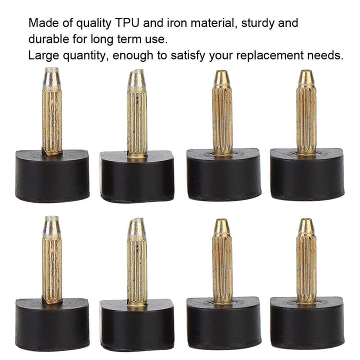 High Heel Tips Replacement,Heel Tip, High Heel Tip Non-Slip 24Pcs Heel Dowels Protector for Races, Weddings, Formal (13x13mm)