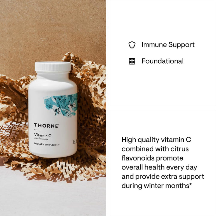 Vitamin C - Blend of Vitamin C and Citrus Bioflavonoids from Oranges - Support Immune System, Production of Cellular Energy, Collagen Production and Healthy Tissue* - Gluten-Free - 90 Capsules