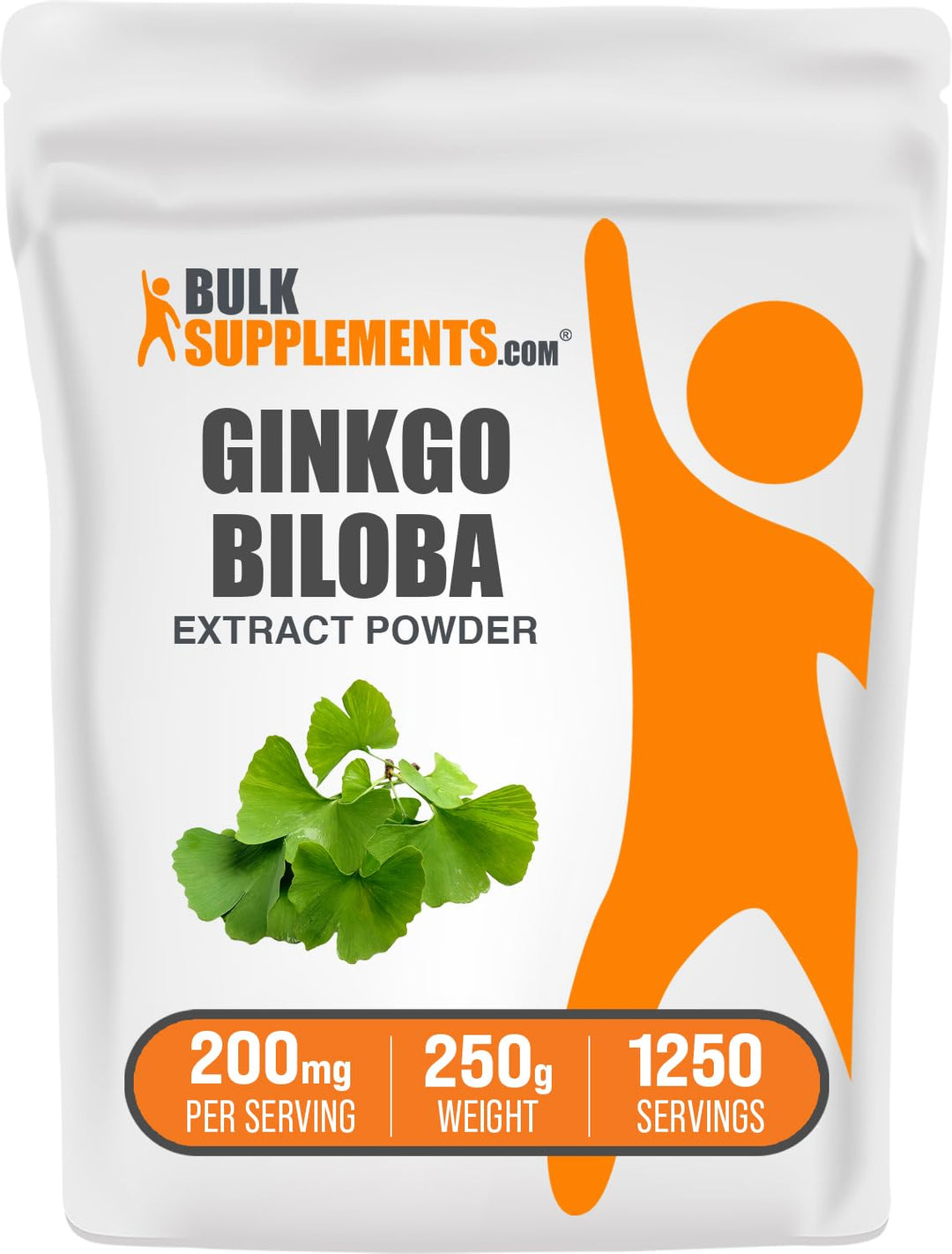 .com Ginkgo Biloba Extract Powder - Ginkgo Biloba Supplements, Ginkgo Biloba 120mg - Ginkgo Biloba Powder, Ginkgo Leaf Powder - Gluten Free, 120mg per Serving, 250g (8.8 oz)