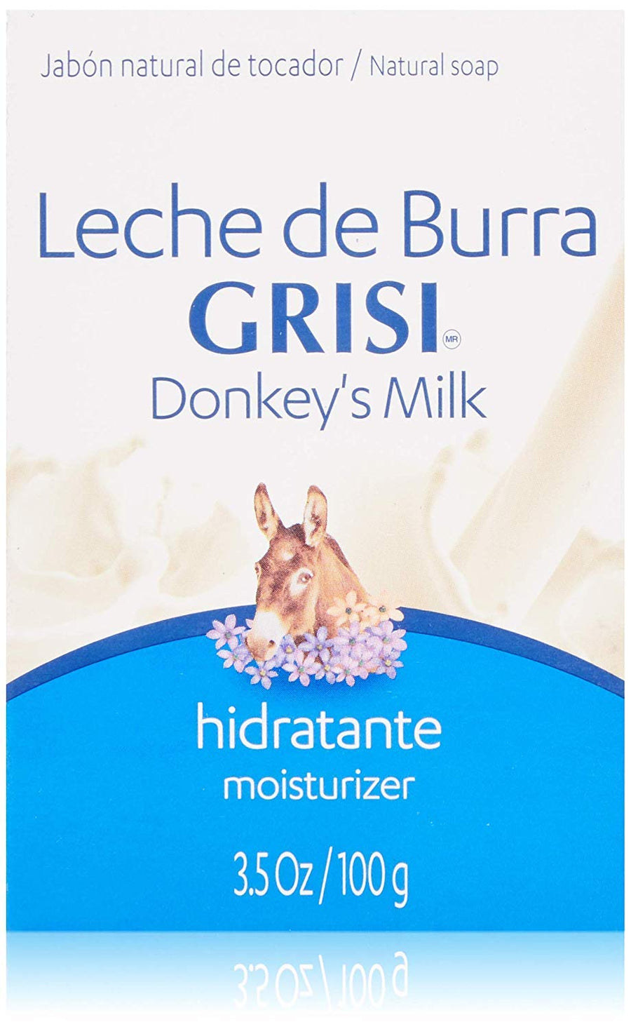 Natural Donkey's Milk Bar Soap with Humederm - 3.5 Oz.