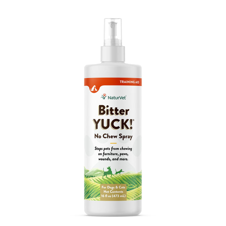 Bitter Yuck! No Chew Spray for Dogs, Cats, and Horses Pet Training Spray, Liquid, Made in The USA, 16 Ounce