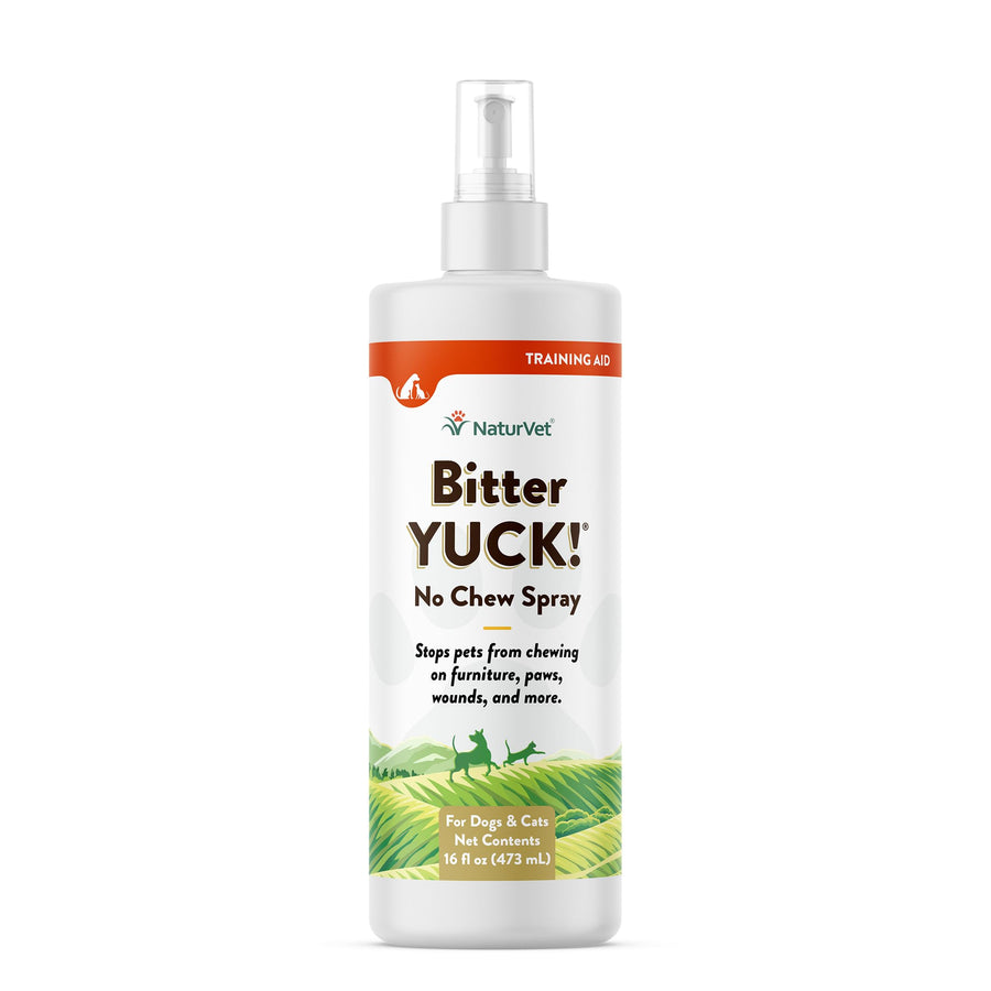 Bitter Yuck! No Chew Spray for Dogs, Cats, and Horses Pet Training Spray, Liquid, Made in The USA, 16 Ounce