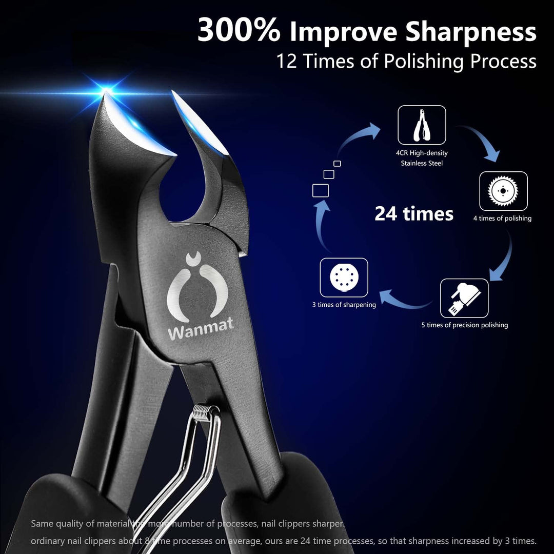 Toenail Clipper Thick Nails Cutter: Long Handle Heavy Duty Nail Cut for Seniors