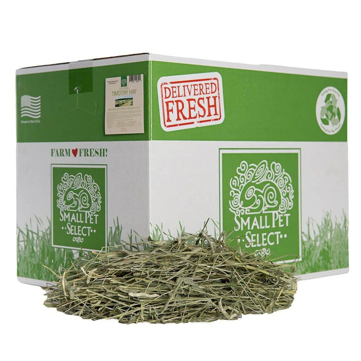 1st Cut Timothy Hay Pet Food for Rabbits, Guinea Pigs, and other Small Animals, Easy to Store Box, 20 LB