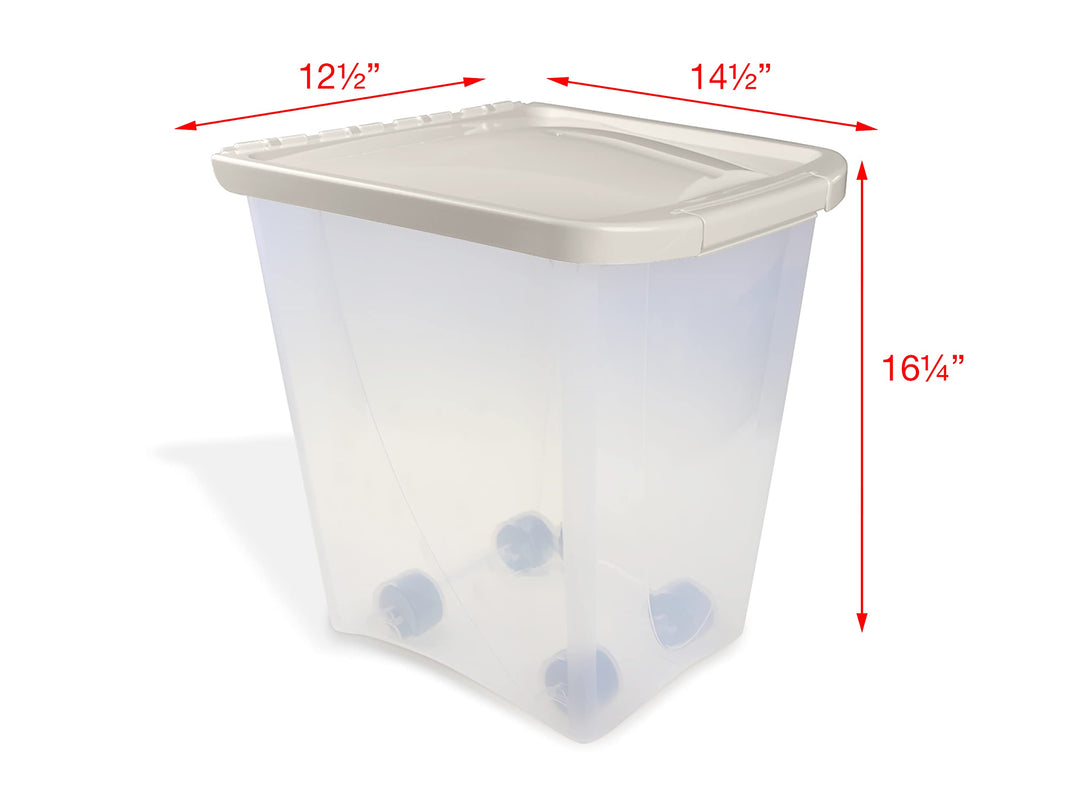25-Pound Food Container with Fresh-Tite Seal with Wheels