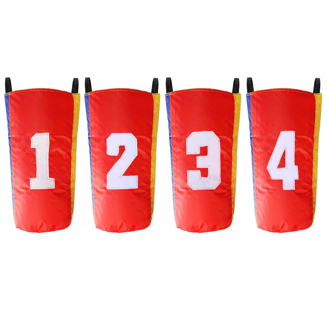 4 Pack Sack Race Bags 26.4 Hx12.6 W, Sack Race Bag Set for Kids with Figure Marked, Great for Outdoor Party Activities, Picnics, Birthday Parties, Family Reunions