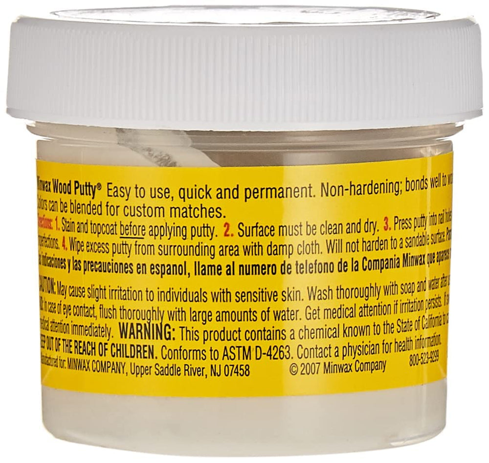 3.8 oz 900 White Wood Putty Oil-Based Non-Hardening