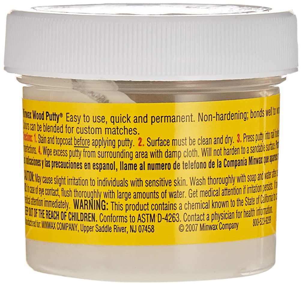 3.8 oz 900 White Wood Putty Oil-Based Non-Hardening