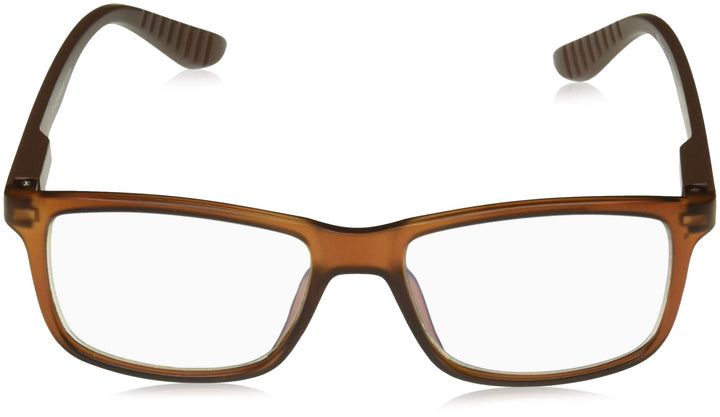 ICU Eyewear - Brown Rectangle Blue Light Eyeglass