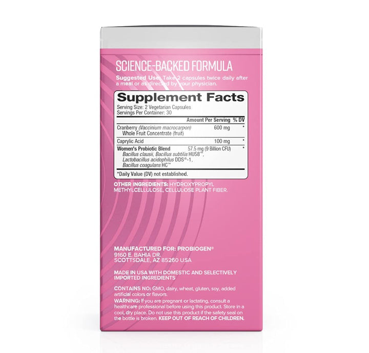 Women’s Daily Supplement, Vitality Probiotic Smart Spore Technology, White, 60 Count