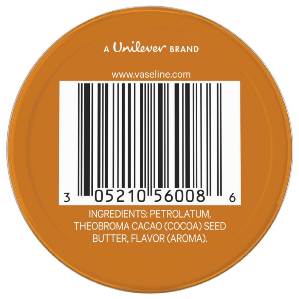 Lip Therapy Cocoa Butter Lip Balm Tin 0.6 Oz, 1 Count, White
