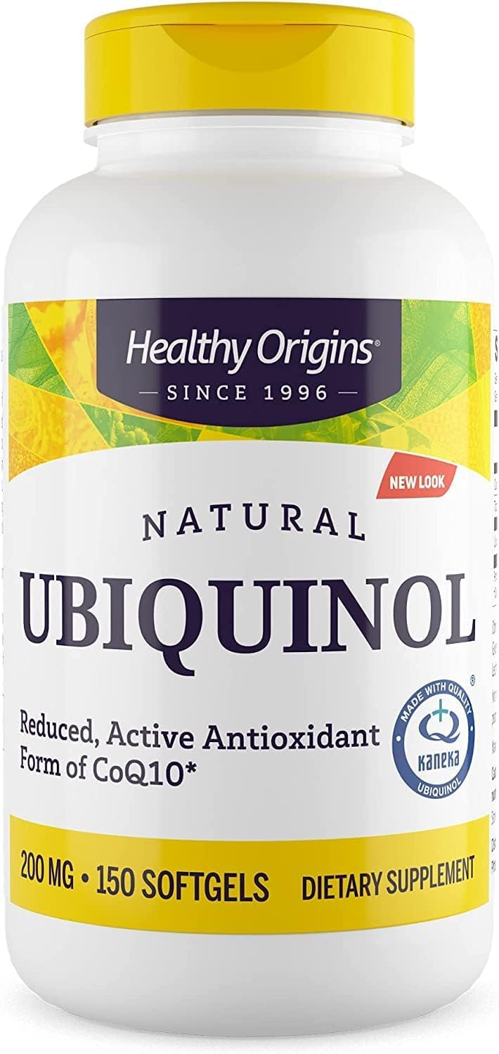 Ubiquinol (Active Form of CoQ10), 200 mg - Kaneka Ubiquinol Supplements for Heart Health & Antioxidant Support - Gluten-Free & Non-GMO Supplement - 150 Softgels