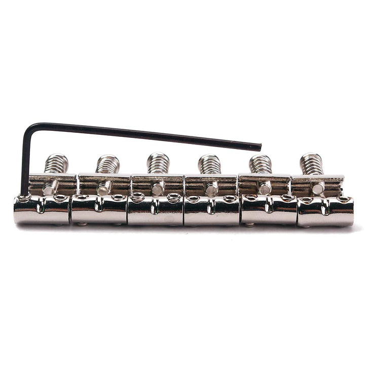 Electric Guitar Saddle,Guitar 6 Roller Bridge Saddles,for Strat Tele Electronic Guitar Chrome