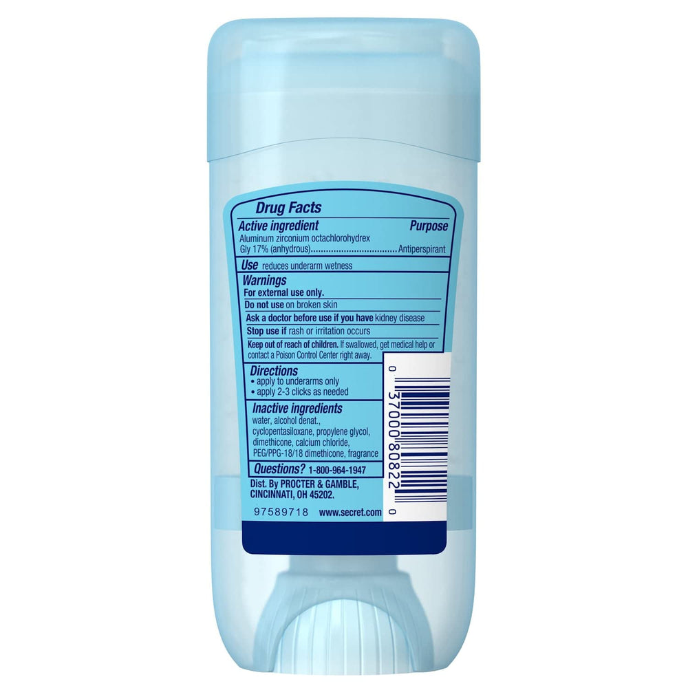 Outlast Antiperspirant and Deodorant Clear Gel, Completely Clean 2.6 Ounce (Pack of 4)