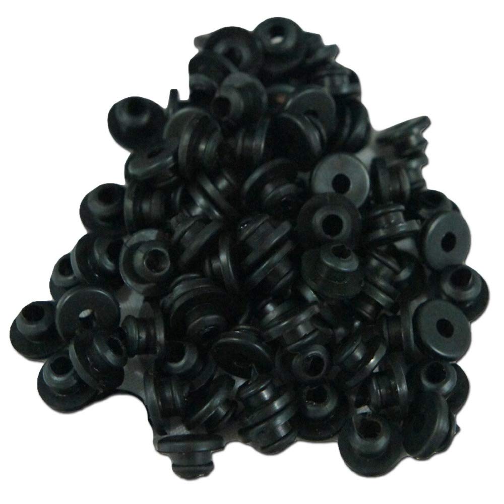 Tattoo Machine Parts - 100pcs Tattoo Rubber Bands, 100pcs Tattoo O-rings, 100pcs Tattoo Grommets, 100pcs Tattoo Nipples & 1 set Tattoo Cleaning Brush Set for Tattoo Machines, Tattoo Supplies