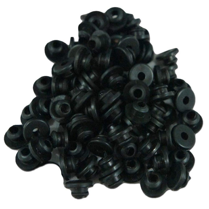 Tattoo Machine Parts - 100pcs Tattoo Rubber Bands, 100pcs Tattoo O-rings, 100pcs Tattoo Grommets, 100pcs Tattoo Nipples & 1 set Tattoo Cleaning Brush Set for Tattoo Machines, Tattoo Supplies