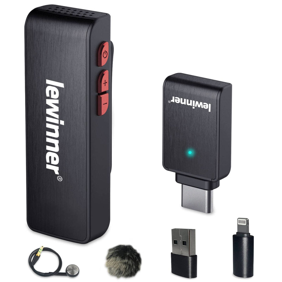 Wireless Lavalier Microphone with Charging Case - 2.4GHz Lapel Mic for iPhone iPad Android Computer Laptop TikTok YouTube Facebook Live Stream Vlog - Plug&Play/Noise Reduction…
