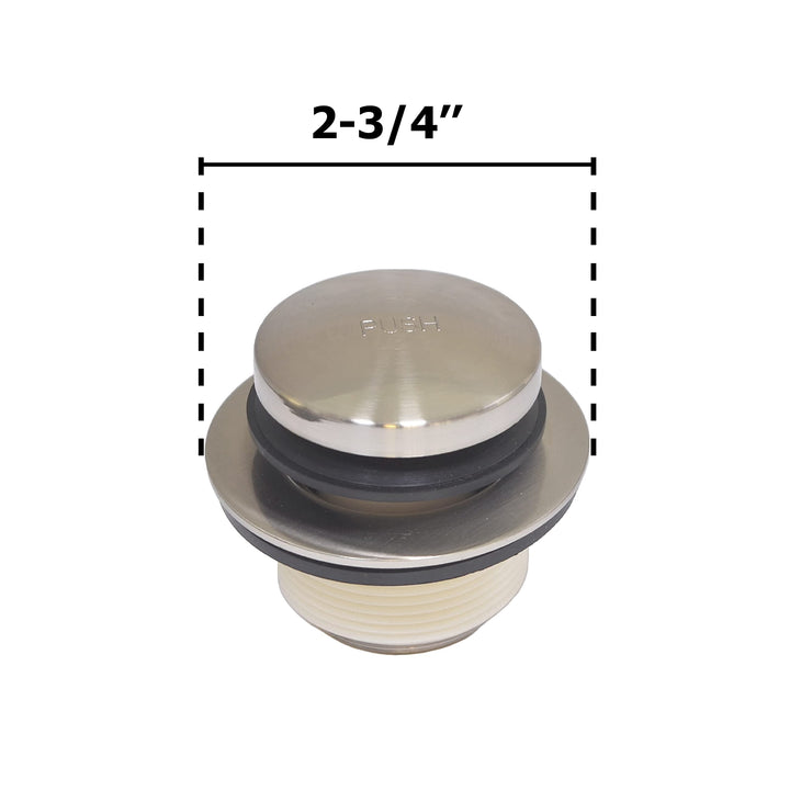 Gold-Hao-The-Bathroom Tip-Toe Bathtub Drain Stopper - Durable Pop Up Tub Drain Stopper, Tub Stopper, Bathtub Drain Pop Up Stopper, Easy Installation - Brushed Nickel