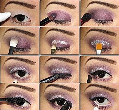 Cosmetics Eye shadow Color Makeup Pro Glitter Eyeshadow Palette 6 Colors