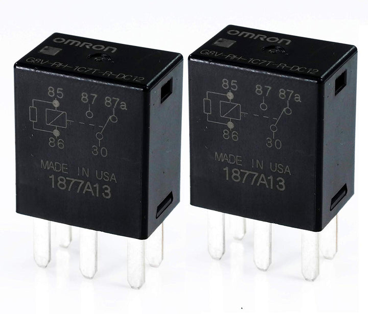 G8V-RH-1C7T-R-DC12 - Power Relay (2 Piece) Black