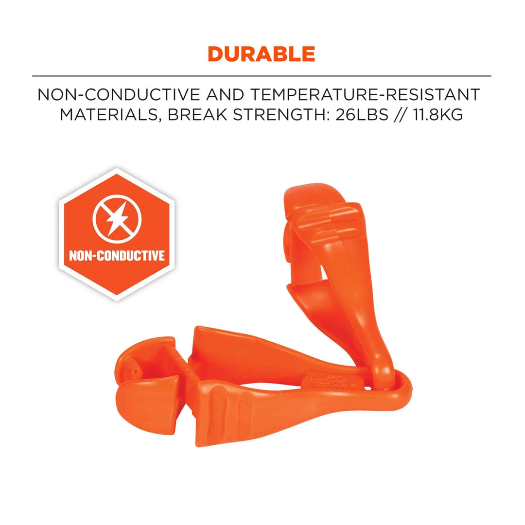 Glove Grabbers Each Security Clip, Orange, Each US, 1 Count (Pack of 1)