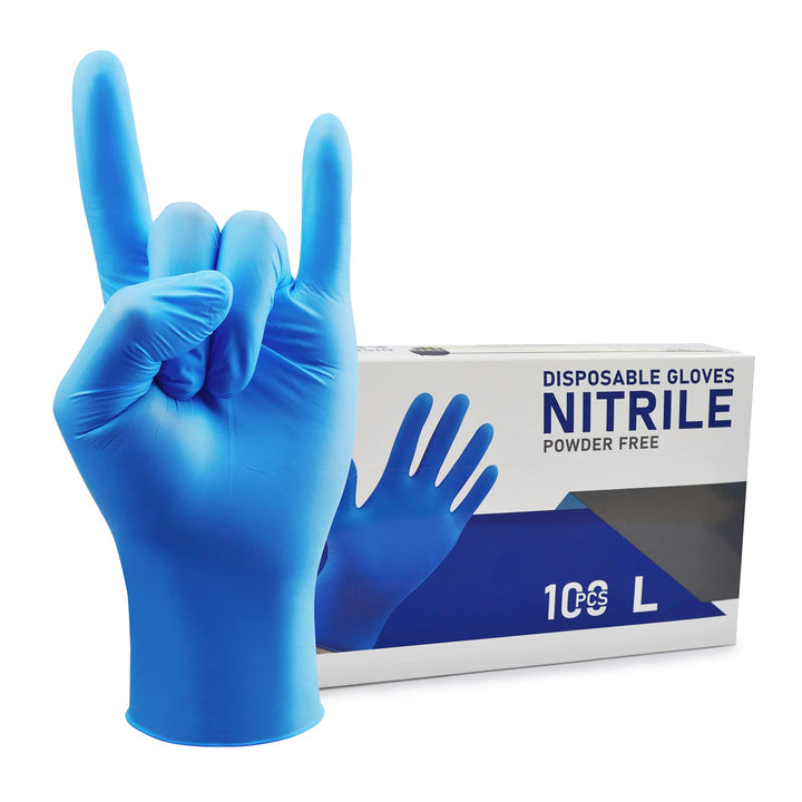 Disposable Nitrile Gloves Small Powder Latex Free 4mil 100 Pcs Dark Blue Exam Disposable Gloves