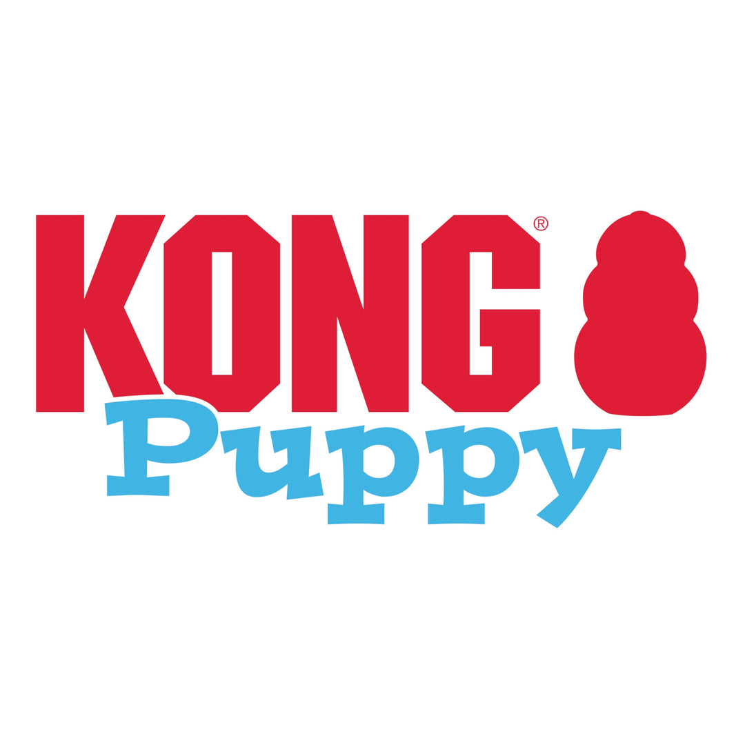 Puppy - Natural Teething Rubber Chew Toy for Dogs - Stuffable Dog Toy for Extended Playtime - Chew & Fetch Toy for Puppies - For Large Puppies - Blue