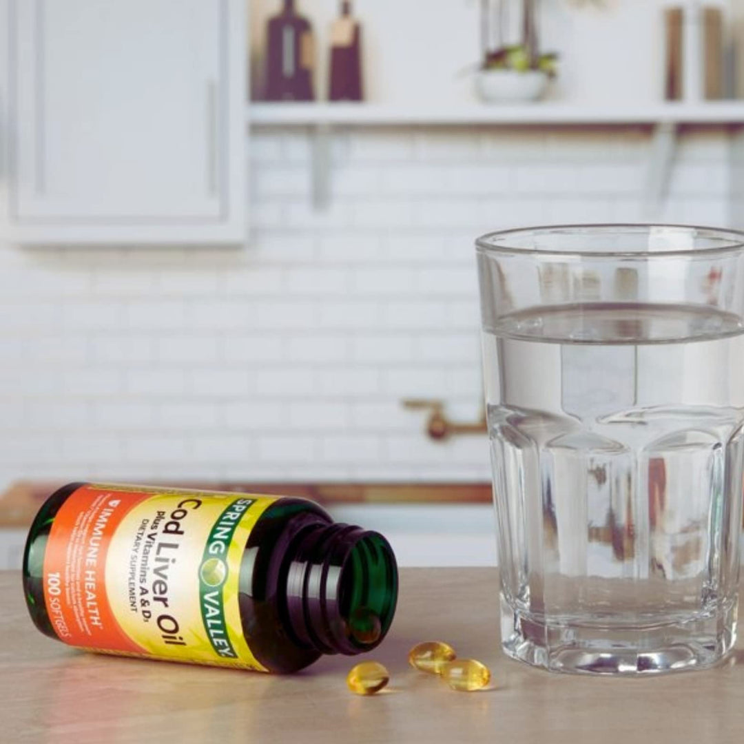 - Cod Liver Oil with Vitamin A & D 100 softgels