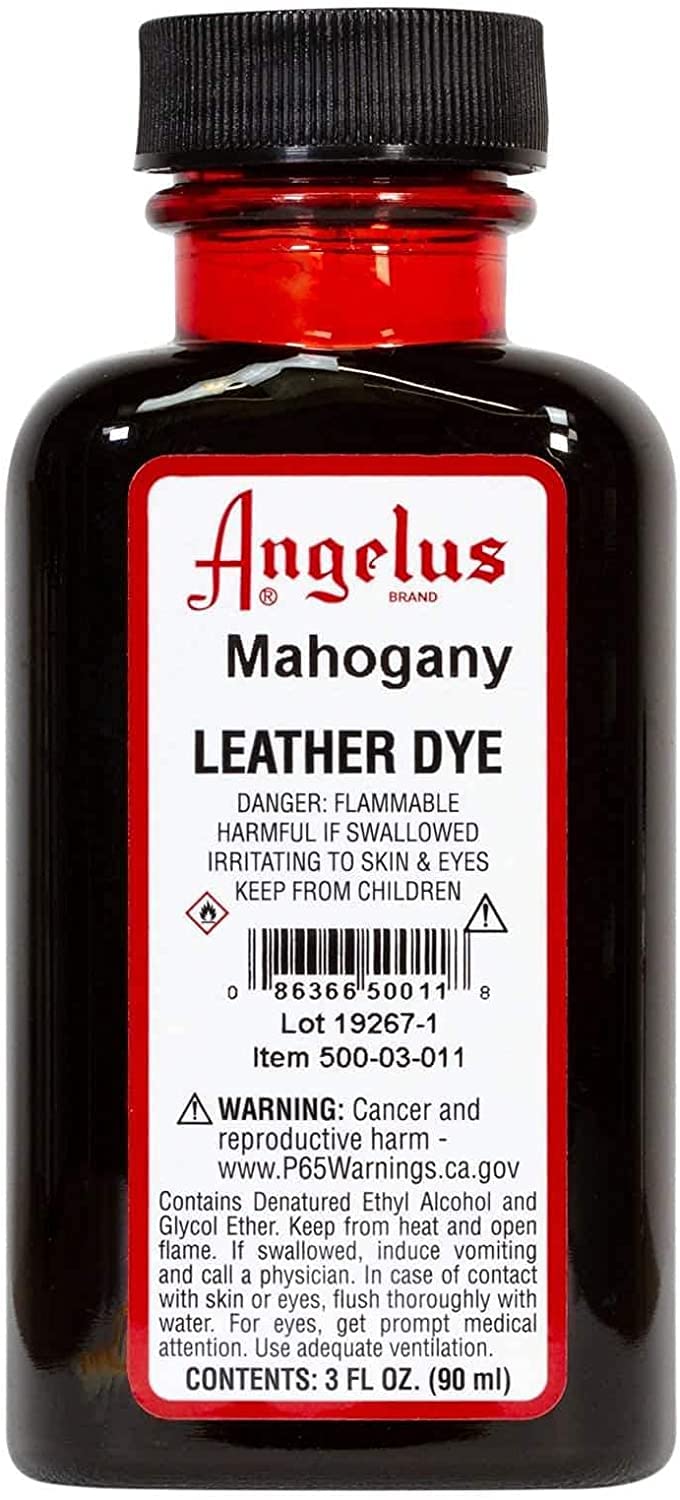 Leather Dye, 3 oz, Mahogany 4 Count