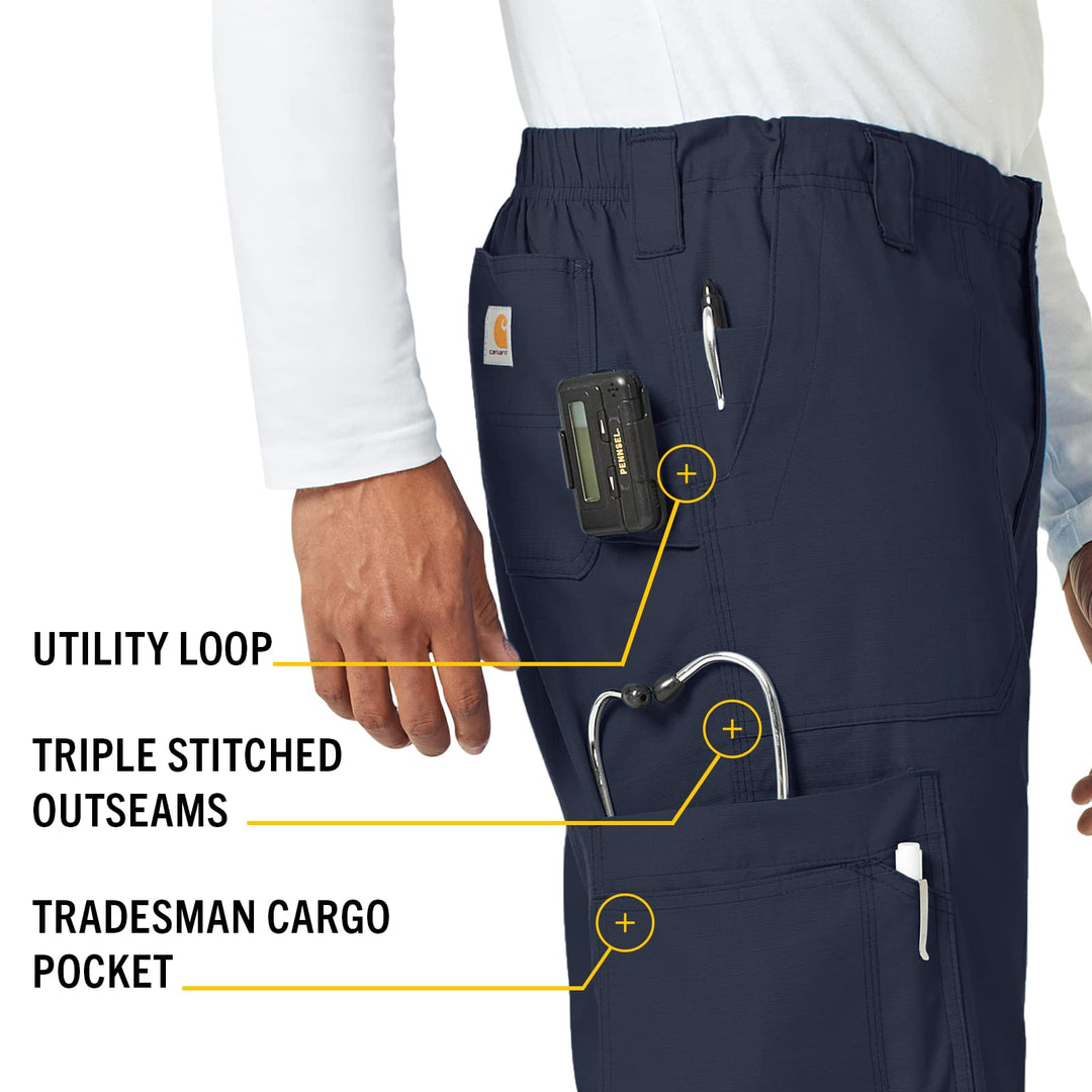 Ripstop: Men’s Boot Cut Cargo Pant — Navy, XL