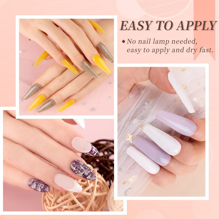 Dip Powder Liquid Set with Activator, Base Top Coat and Brush Saver 0.5oz/Bot Nail File Necessary Tools for Dipping Powder Acrylic Nail Manicure Pedicure J775