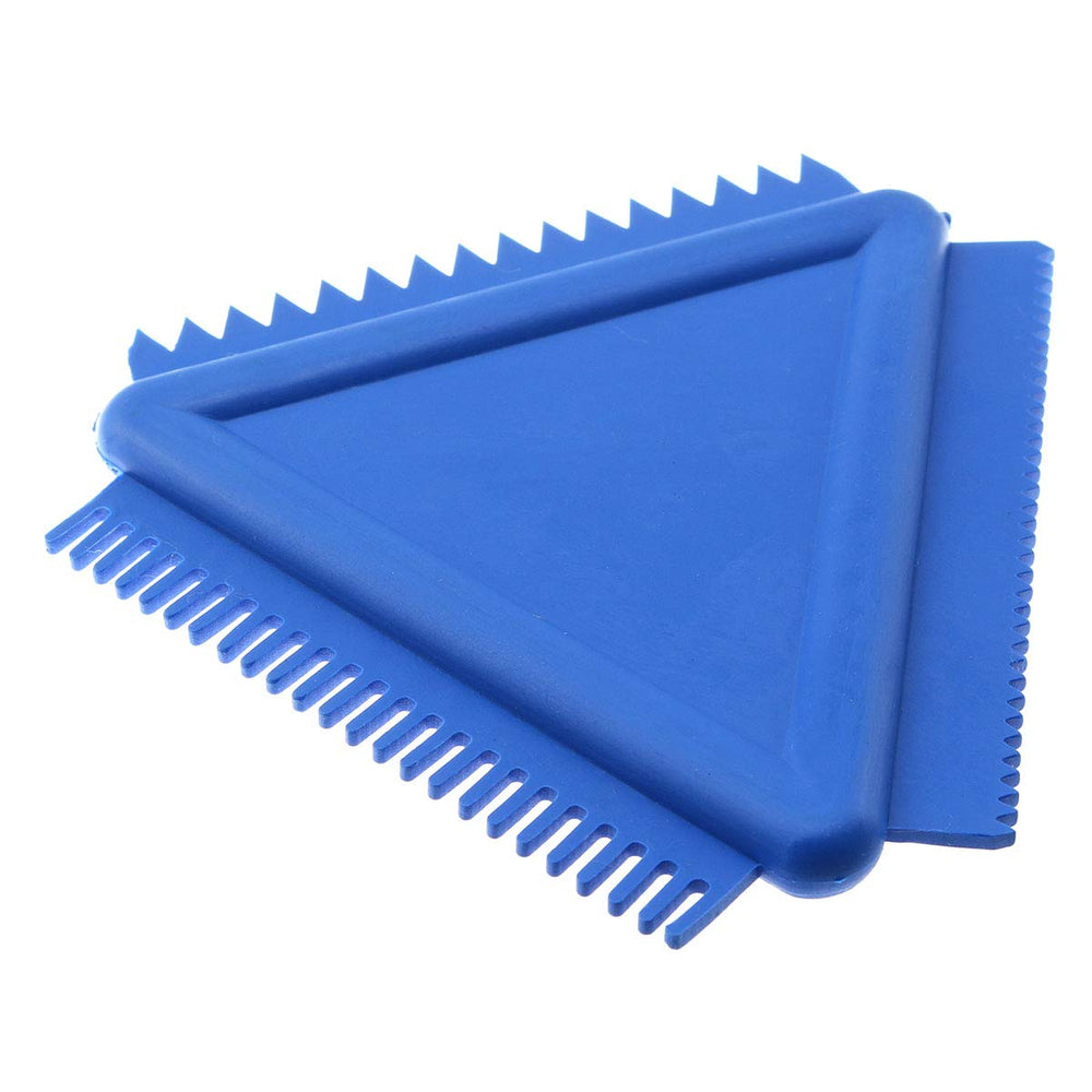Triangular Comb MS14 Wall Art Rubber Wood Graining Tool 8.5 x 8.5 cm Blue Triangular Scraper