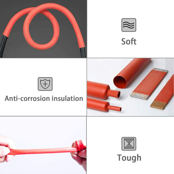 Purple-fox 3:1 Heat Shrink Tubing Adhesive-Lined Heat Shrinkable Tube Waterproof Insulation Sealing DIY (Dia 1-1/4” (30mm))