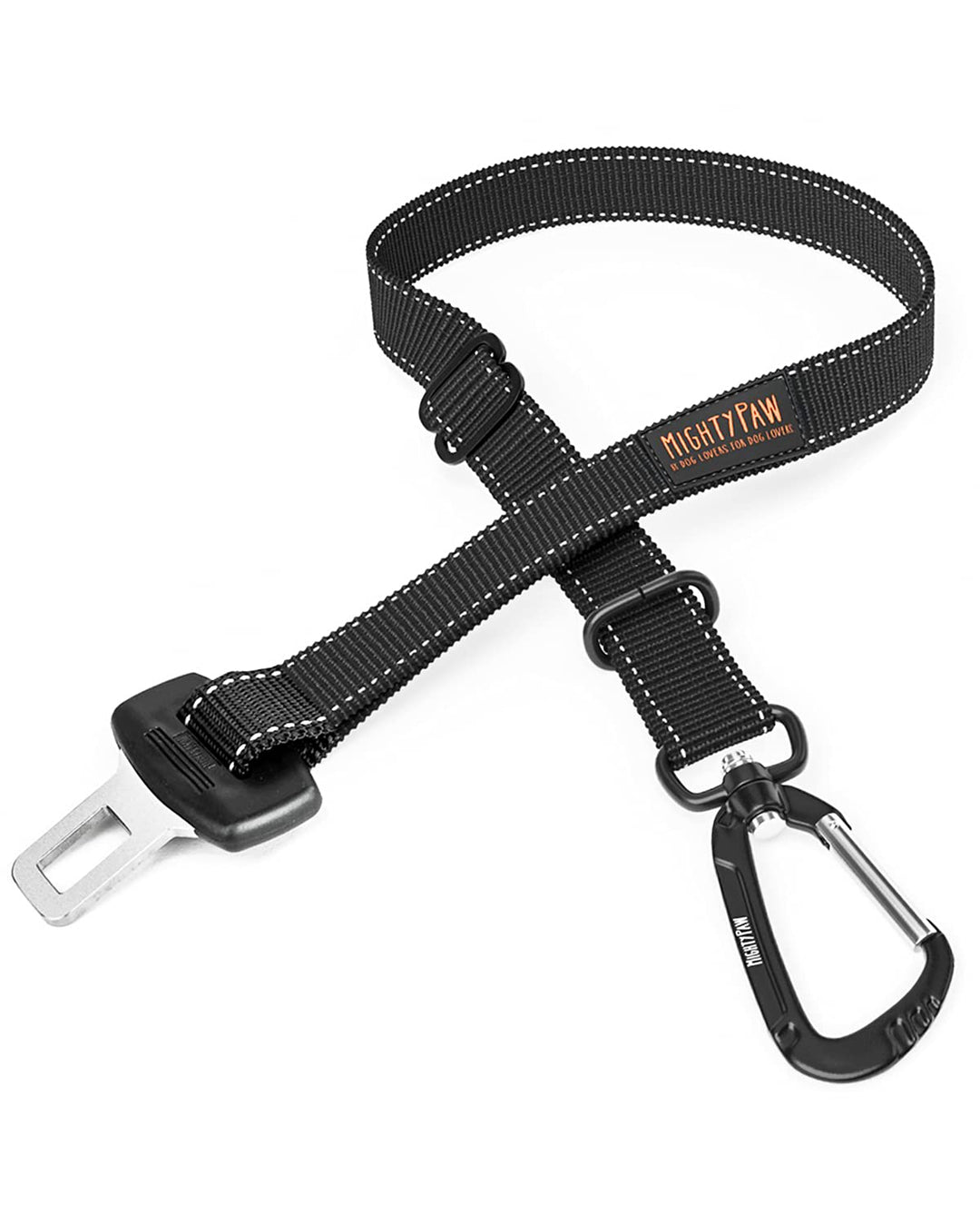 Dog Seat Belt for Car - Safe Distraction Free Driving, Heavy-Duty Design with Aviation Grade Aluminum Carabiner, Adjustable Dog Seatbelt Harness for Small, Medium and Large Pets