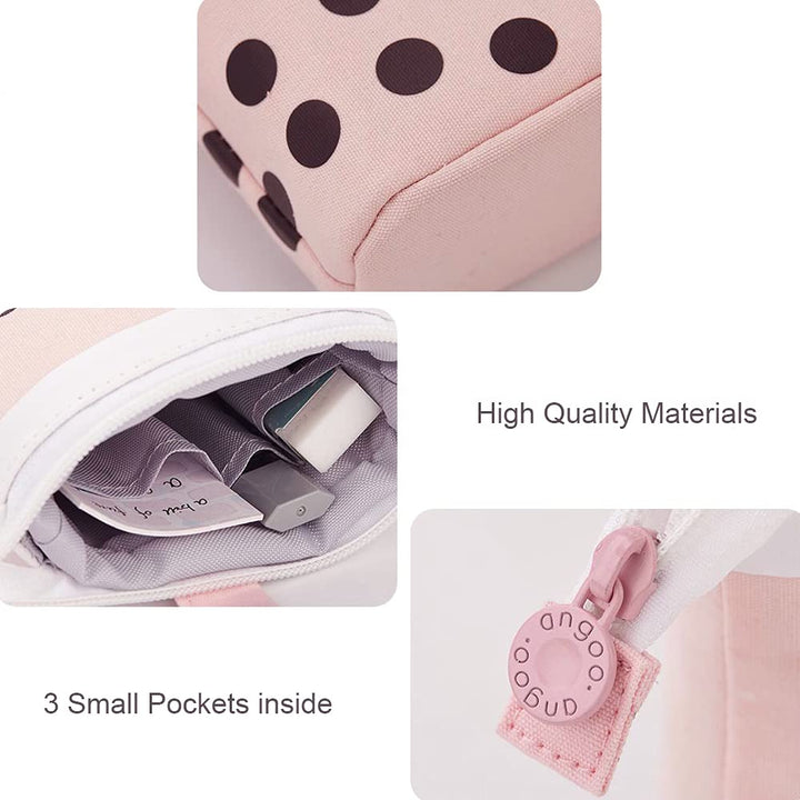Telescopic Pencil Bag Pen Holder Pop Up Stationery Case, Stand-up Retractable Transformer Bag Standing Organizer, Great for Christmas Holiday New Year Office Bag