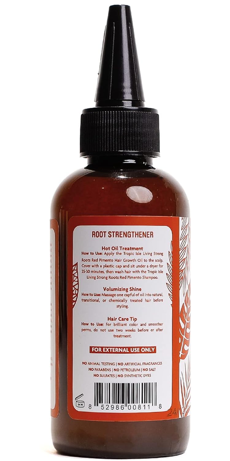 Jamaican Strong Roots Red Pimento Hair Growth Oil, 4 Ounce