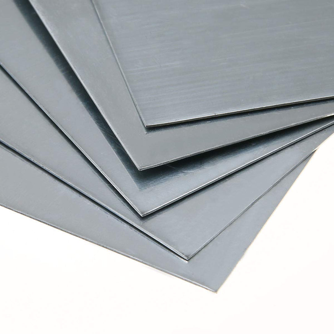 LTKJ 5Pcs High Purity 99.9% Pure Zinc Zn Sheet Plate Metal Foil 100mm x 100mm x 0.5mm for Science Lab