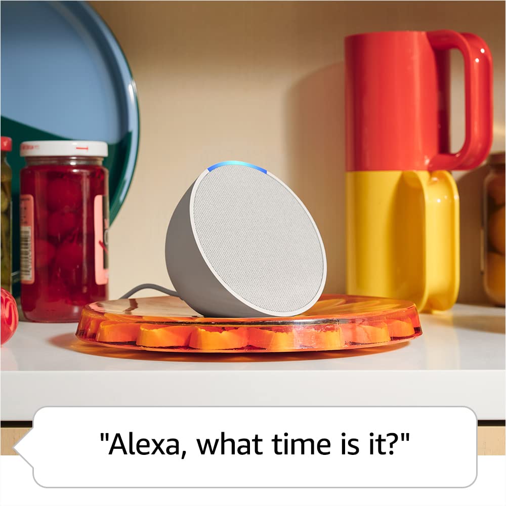 Echo Pop (newest model), Our smallest Alexa speaker, Fits in any room, Lavender Bloom