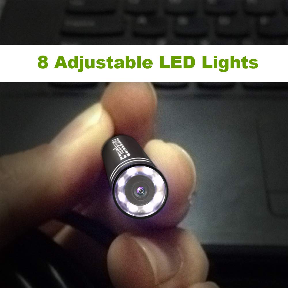 USB Snake Inspection Camera, USB C Borescope, Scope Camera with 8 LED Lights for (16.4ft) OTG Android Phone, Windows PC, MacBook