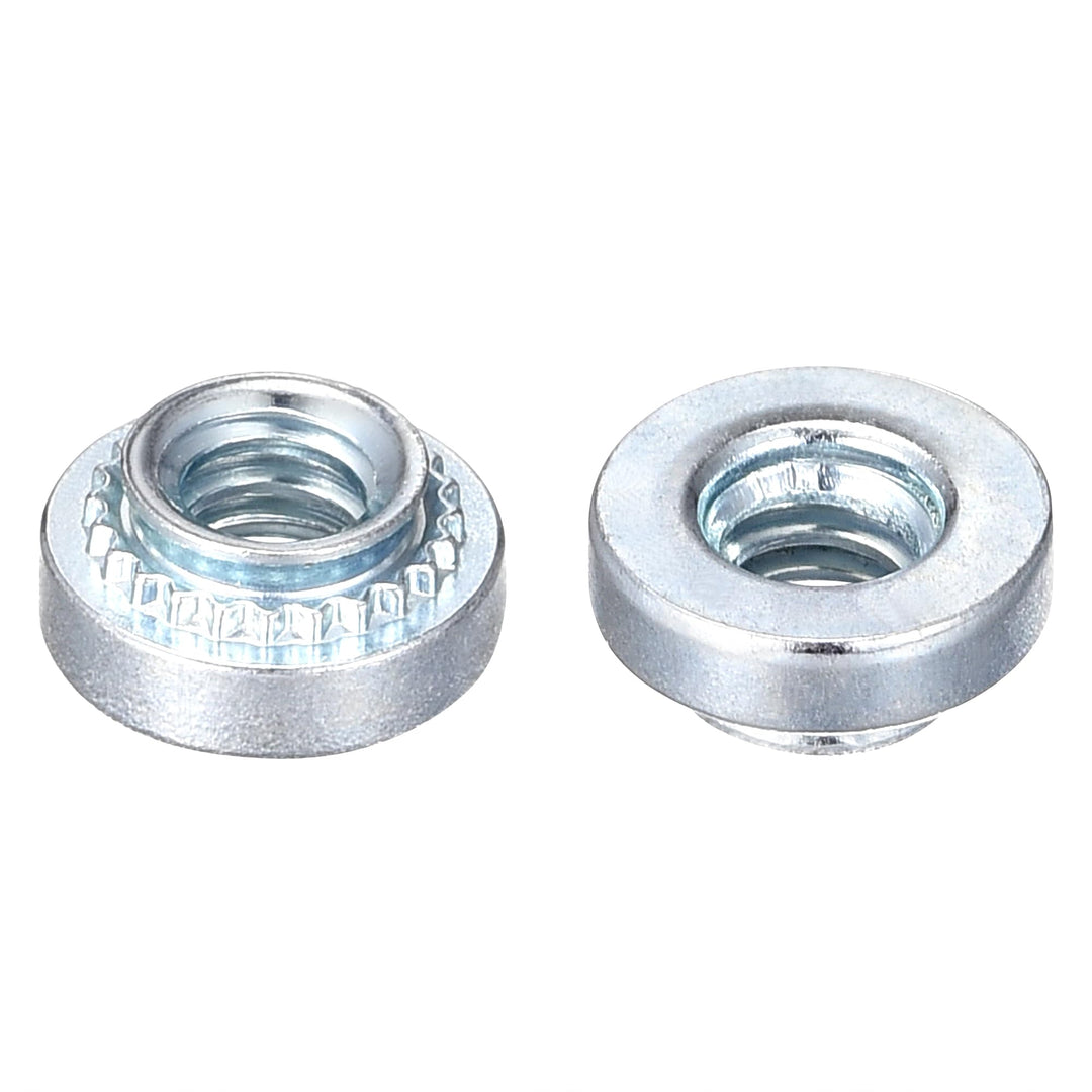 Self -Clinching Nuts,#6-32 x 0.1-Inch Carbon Steel with Zinc Plating Rivet Nut Round Head Steel Metal Sheet Mounting Hardware Fastener 50pcs