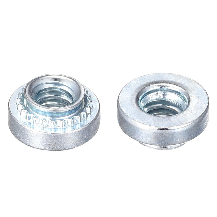 Self -Clinching Nuts,#6-32 x 0.1-Inch Carbon Steel with Zinc Plating Rivet Nut Round Head Steel Metal Sheet Mounting Hardware Fastener 50pcs