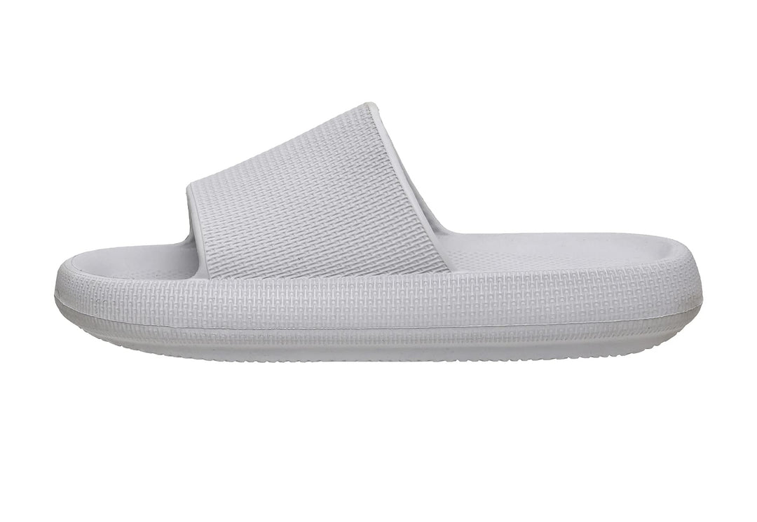 Women's Feather Cloud Recovery Slide Sandals with +Comfort, Lt. Grey 7