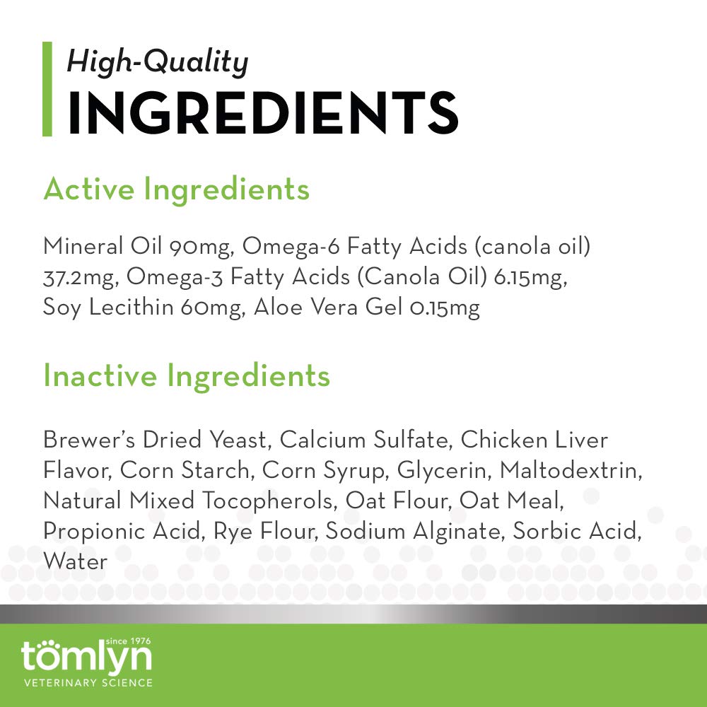 Tomlyn Laxatone Chicken-Flavor Hairball Remedy Chews for Cats and Kittens, 60ct