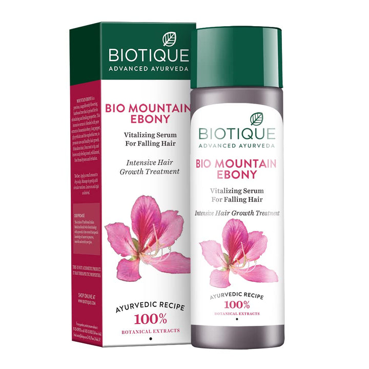 Mountain Ebony Vitalizing Serum | Prevents Hair Fall & Soothes Scalp| Promotes Hair Growth | 100% Botanical Extracts | Suitable for All Skin Types | 120ml